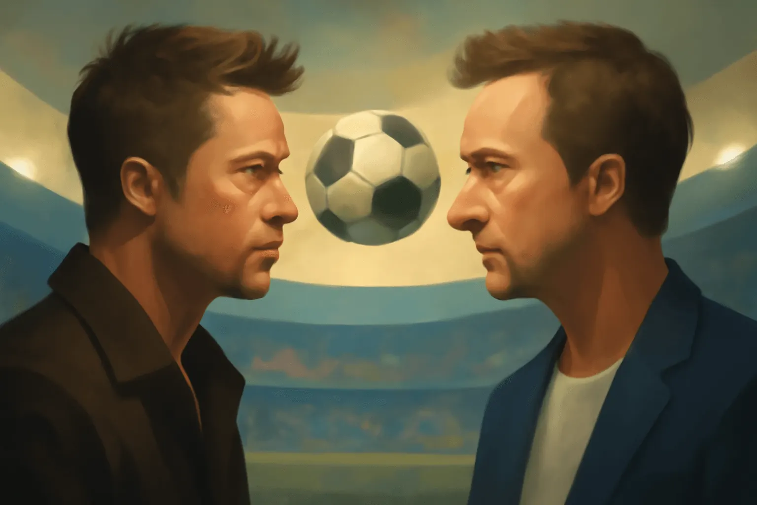 Brad Pitt, Edward Norton Have Fight Club Reunion at World Cup