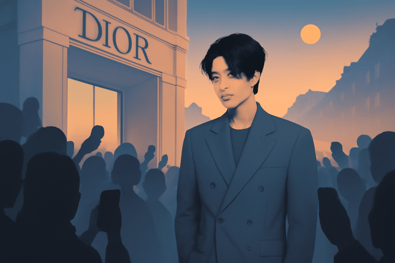 BTS' Jimin Draws Dawn Crowds at Dior's Paris Fashion Week Show