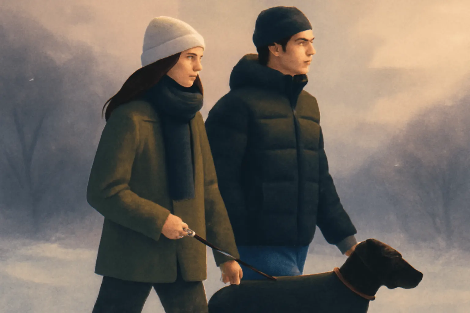 Kendall Jenner and Jacob Elordi Brave Aussie Winter on Dog Walk