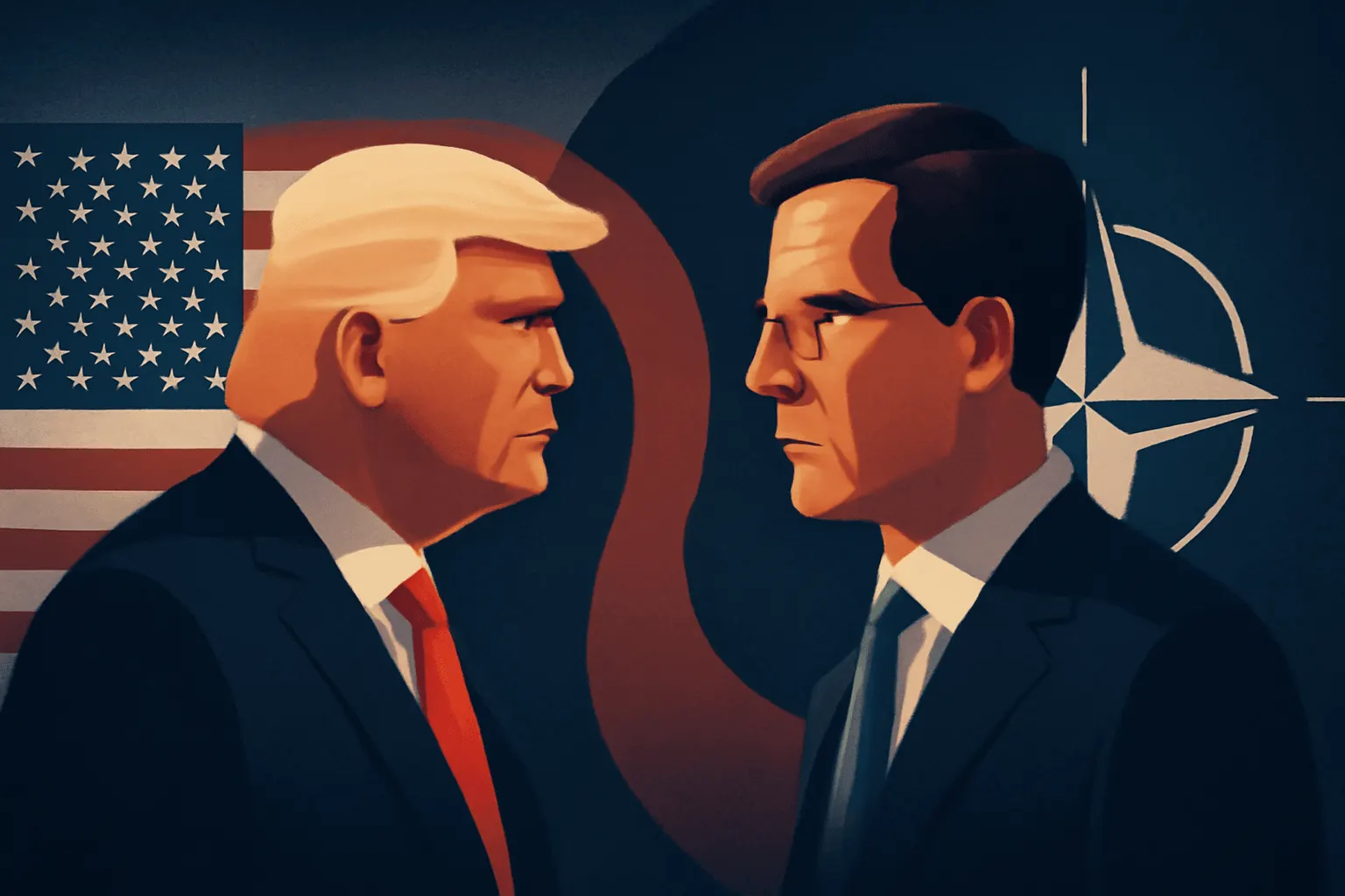 Trump Meets NATO Chief Rutte Amid Europe Tensions
