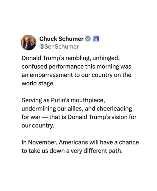 Chuck Schumer — Instagram 2