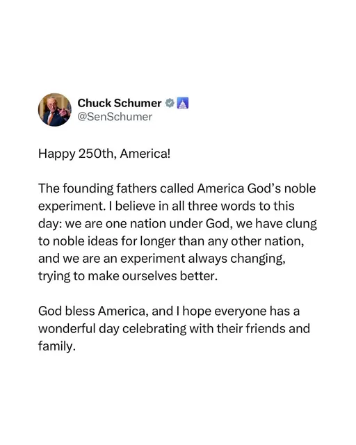 Chuck Schumer — Instagram 4