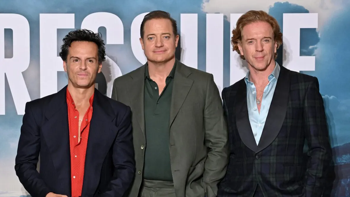 Brendan Fraser Joins Andrew Scott at London Premiere of 'Pressure'