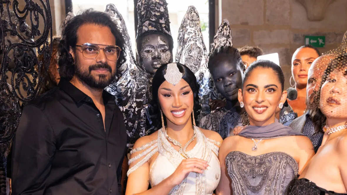 Cardi B and Isha Ambani Dazzle at Rahul Mishra's Paris Fashion Show