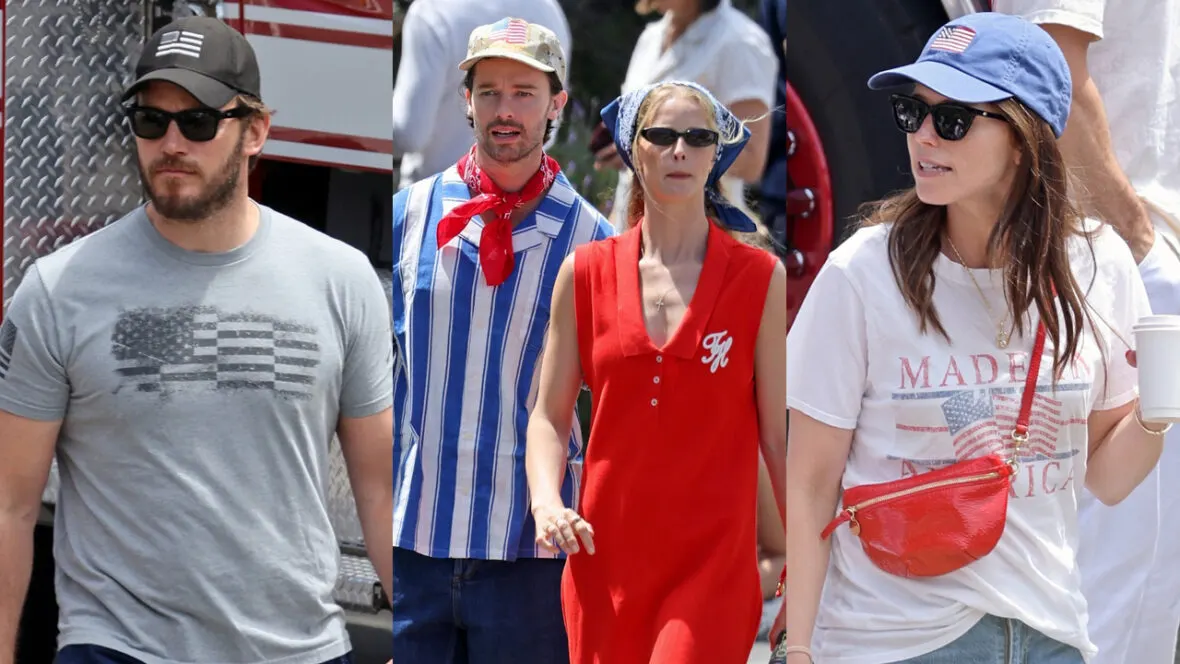 Chris Pratt Marks America's 250th With Schwarzenegger Family Parade