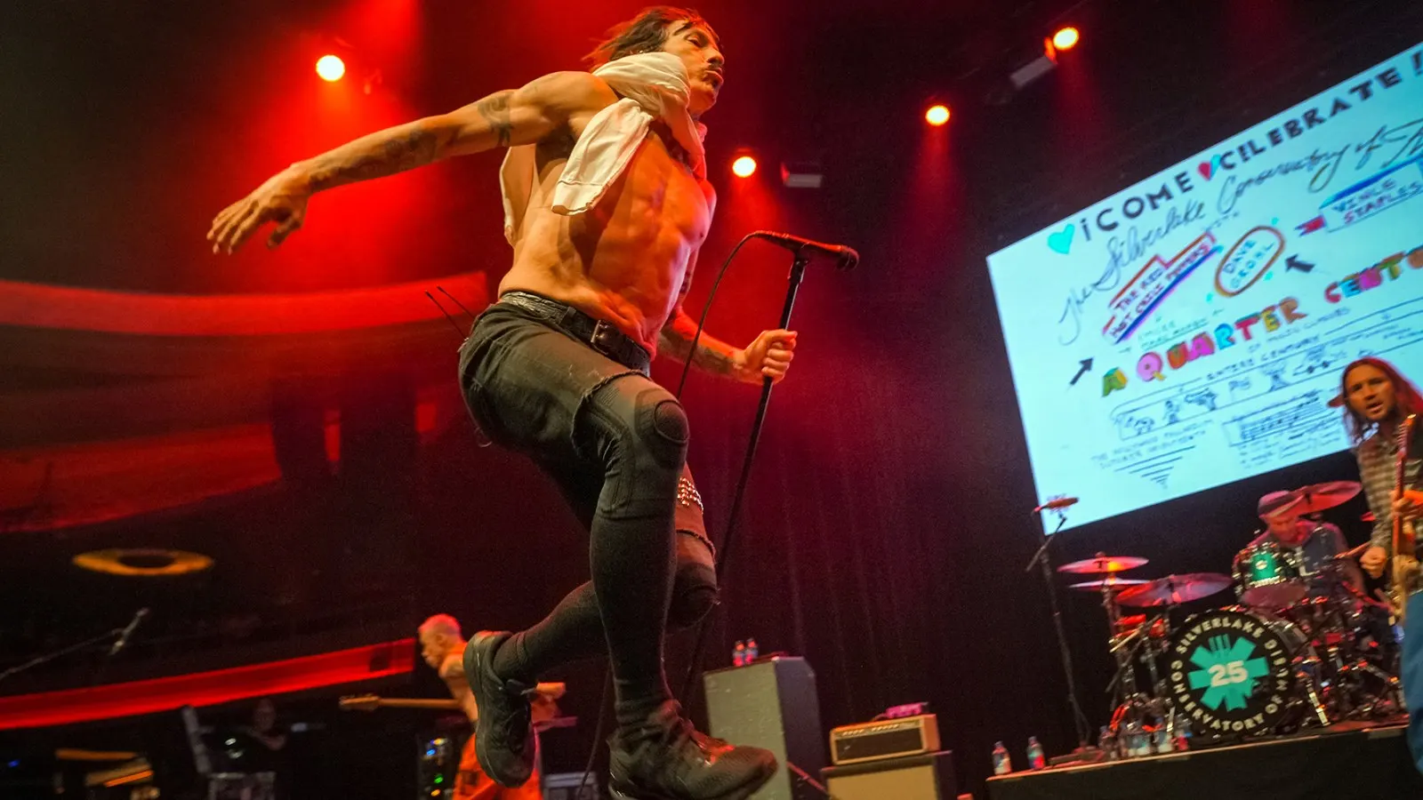 Dave Grohl and the Red Hot Chili Peppers Rock Silverlake Conservatory Benefit
