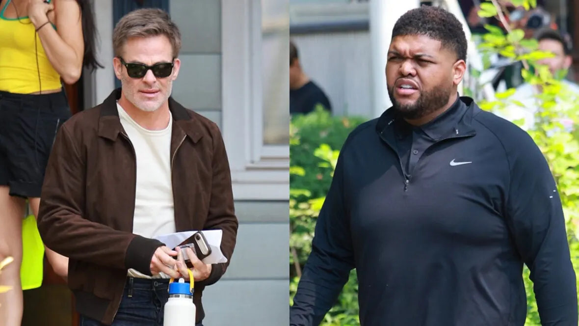 Druski Joins Chris Pine on Set of 'The Catch' in Brooklyn