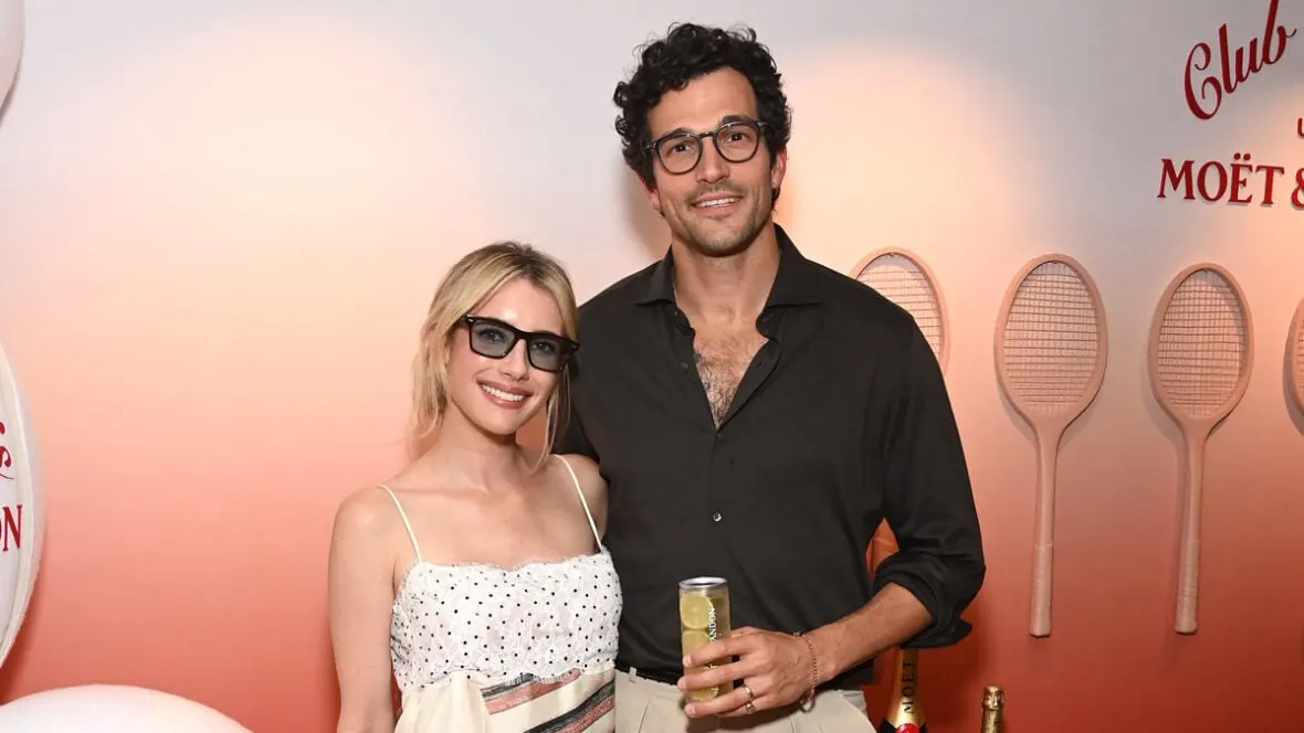 Emma Roberts and Paul Anthony Kelly Bond at US Open Opening Night