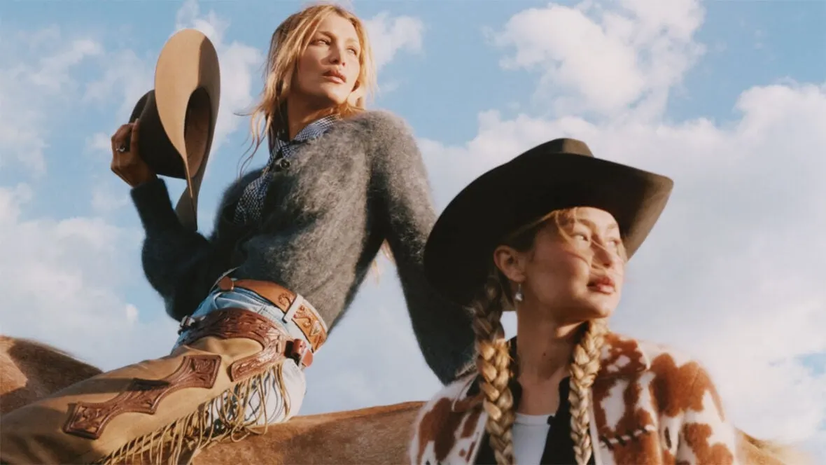 Gigi and Bella Hadid Embrace Western Charm in New Fashion Campaign