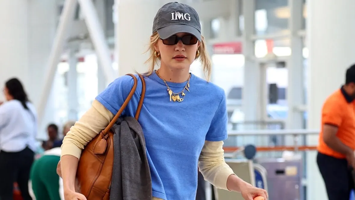 Gigi Hadid Emanates Effortless Style at JFK Airport
