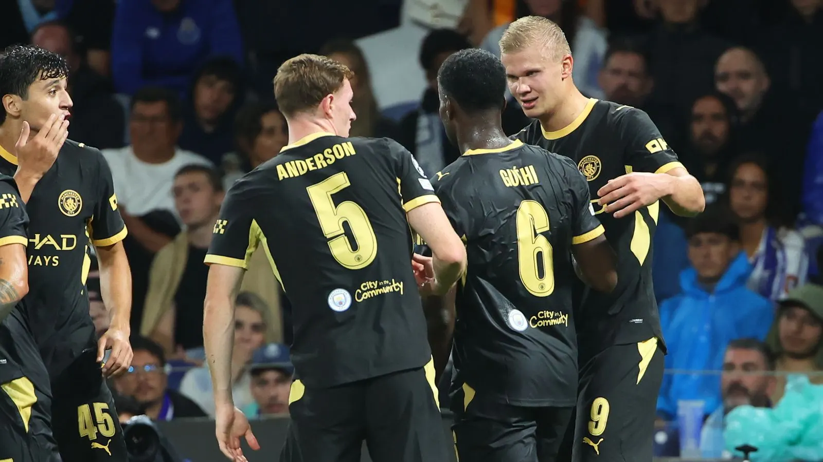 Haaland Shines with Two Goals in Man City's Win Over Porto