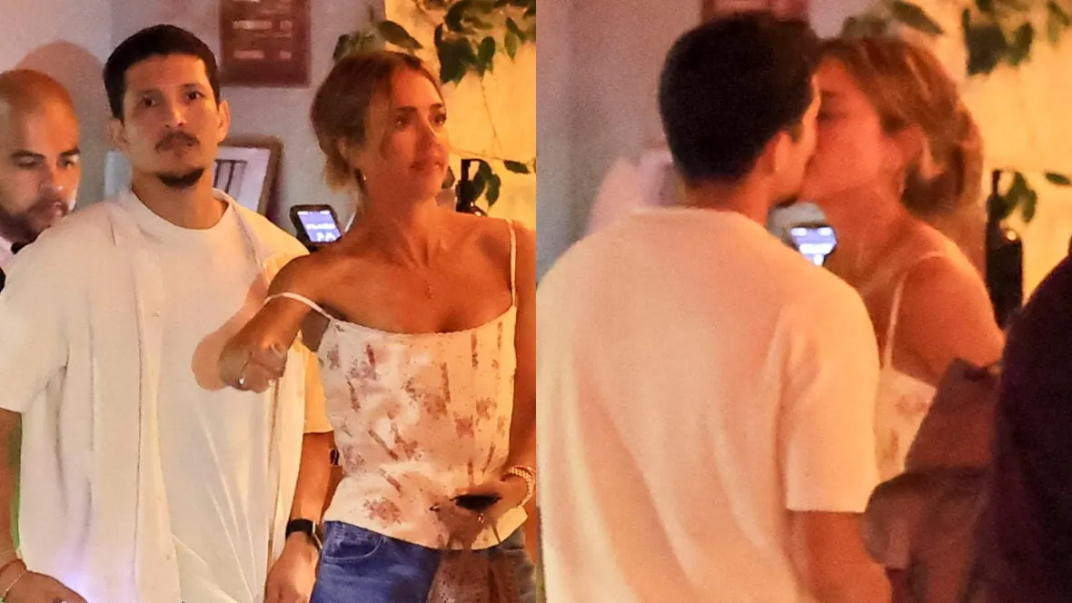 Jessica Alba & Danny Ramirez Kiss Outside Chateau Marmont Dinner