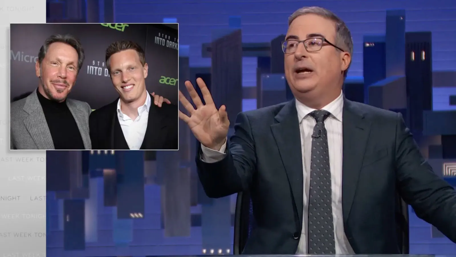 John Oliver Takes a Swipe at David Ellison on Last Week Tonight