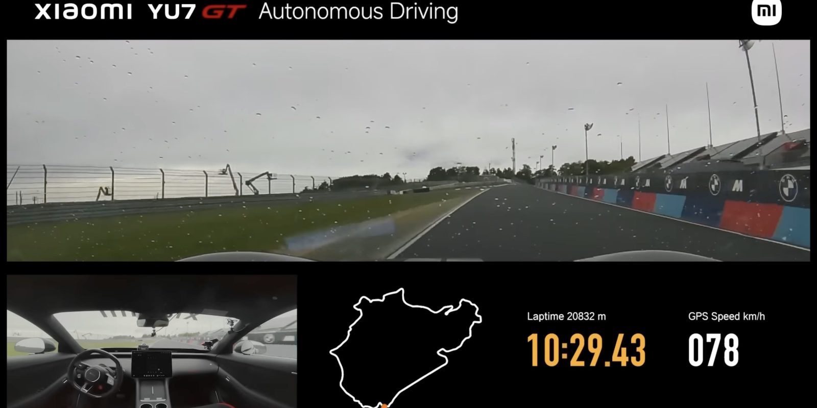 Lei Jun's Xiaomi YU7 GT Sets First Driverless Nürburgring Lap