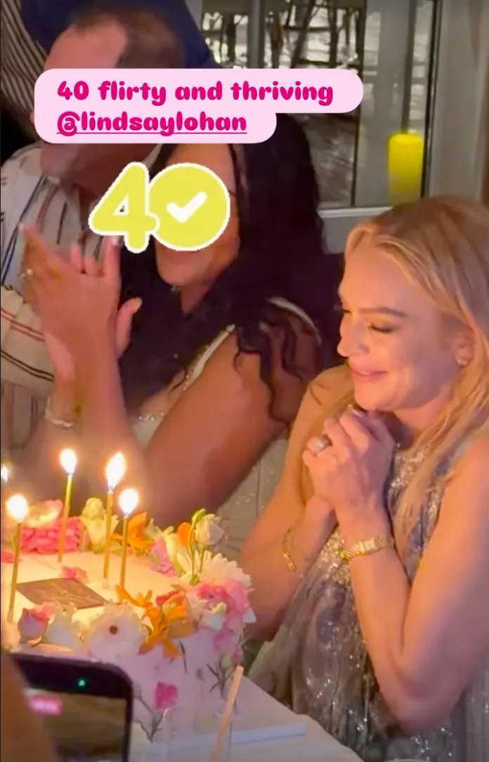 Lindsay Lohan Rings in 40th Birthday Surrounded by Friends in the Hamptons