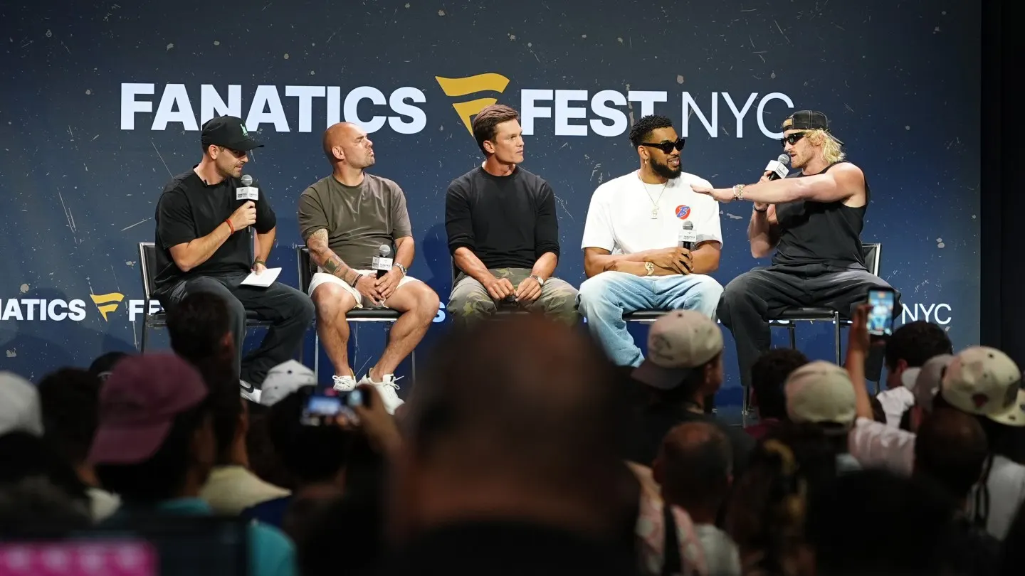 Logan Paul and Tom Brady Share Heated Moment at Fanatics Fest