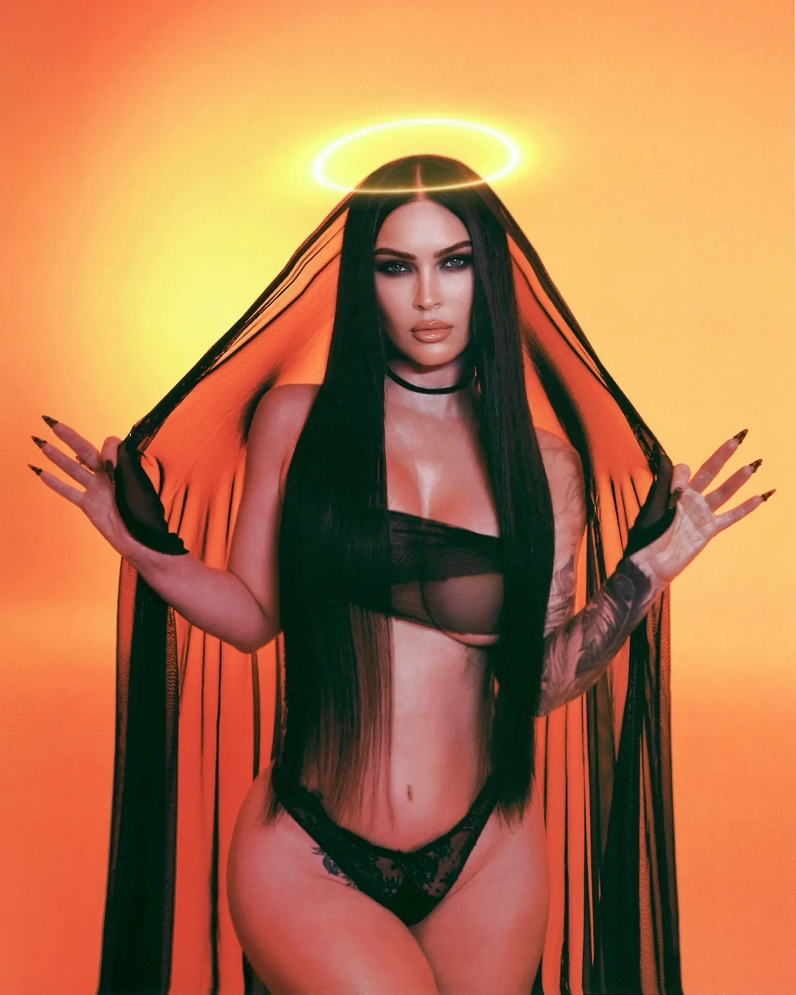 Megan Fox Leans Into Dark Iconography With Gothic Instagram Return