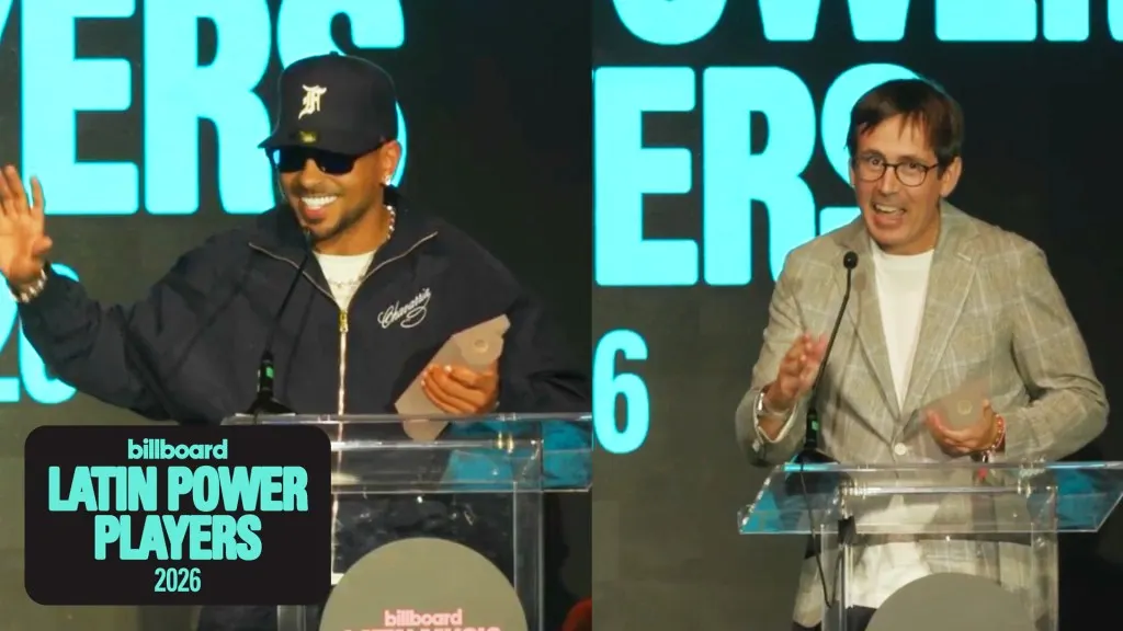 Ozuna Honors Sony Music's Alex Gallardo at Latin Music Power Players 2026