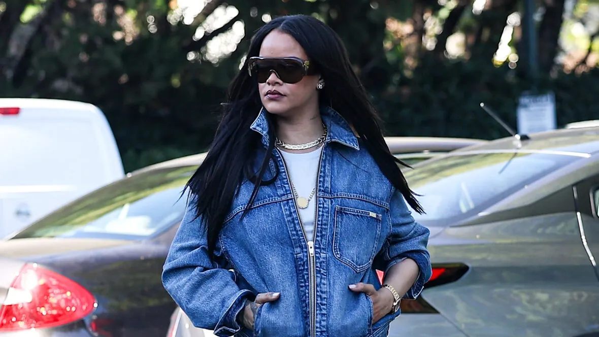 Rihanna Does Beverly Hills in a Slip Dress While Teasing New Music