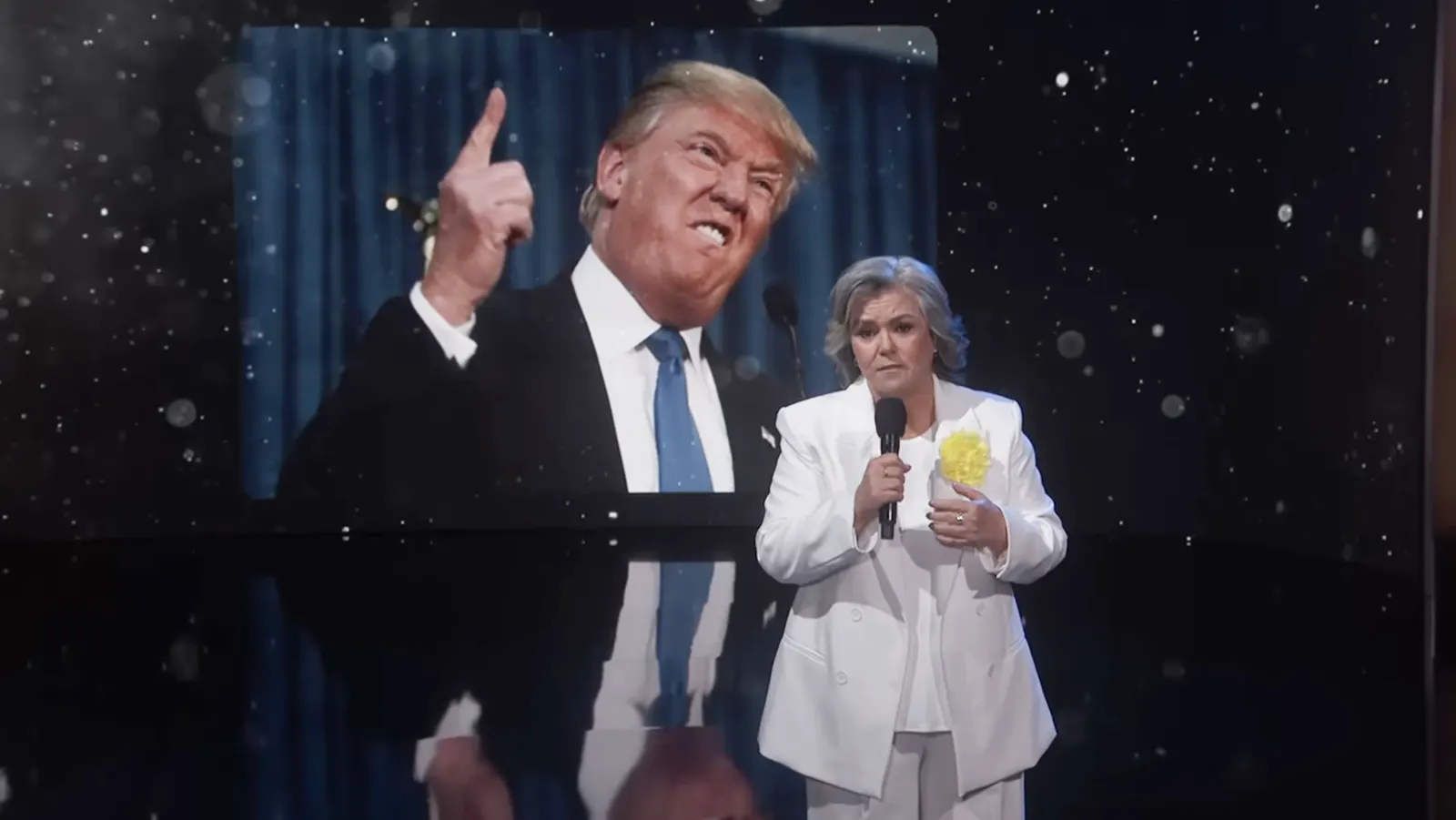Rosie O'Donnell Closes Out Kimmel Run With a Trump-Roasting Tune