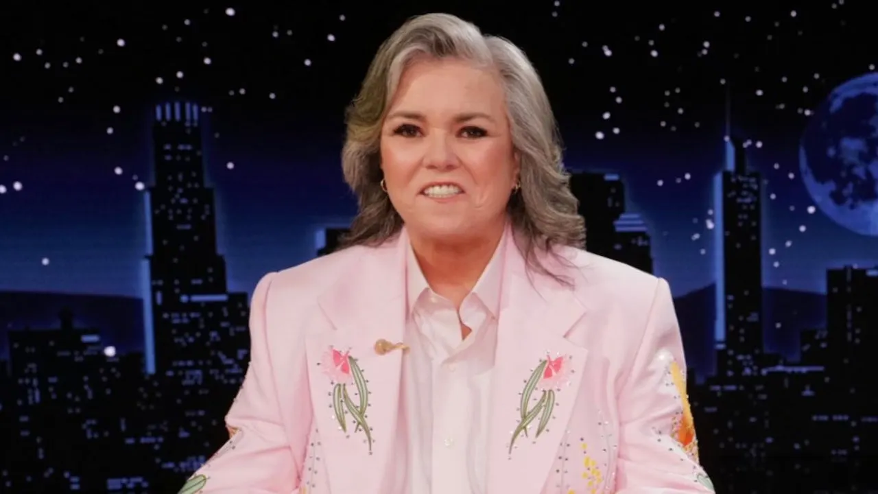 Rosie O'Donnell Takes the 'Kimmel' Desk — and Wastes No Time