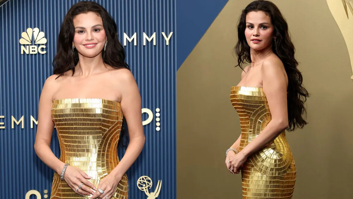 Selena Gomez Dazzles in Gold Gown at 2026 Emmy Awards