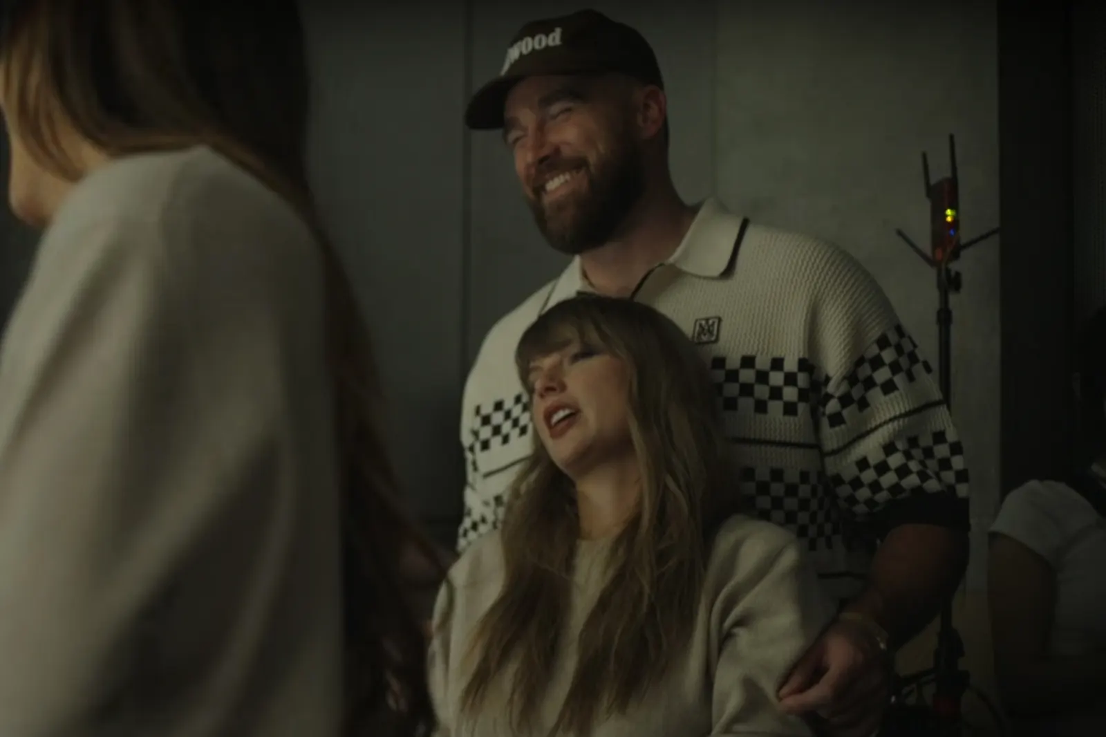 Travis Kelce Supports Taylor Swift Behind the Scenes of 'Patient Zero'