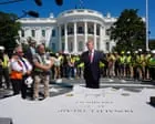Trump Conducts 40-Minute White House Renovation Tour as Debt Hits $40 Trillion
