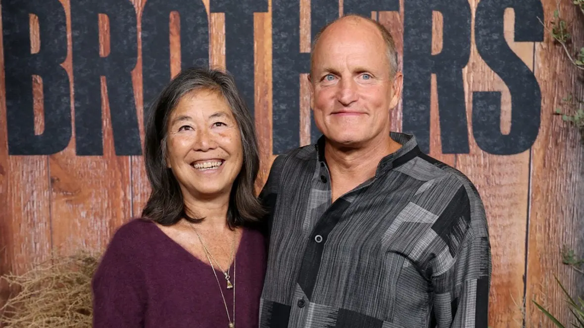Woody Harrelson and Laura Louie Dazzle at 'Brothers' Premiere